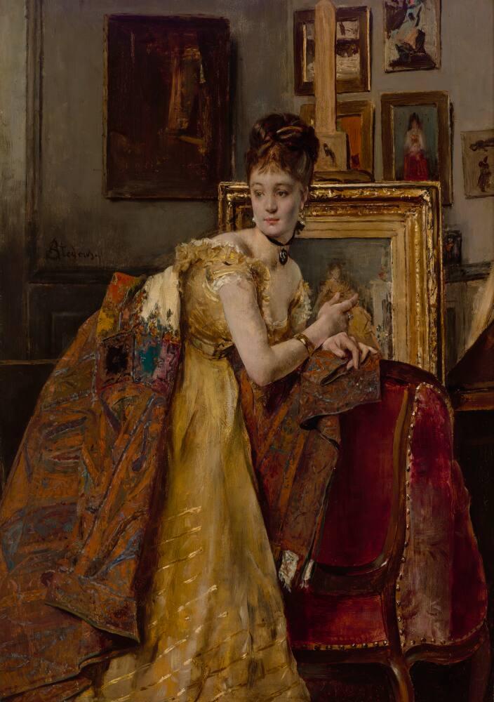 La toilette de bal (Woman in a Paisley Shawl) | All Works | The