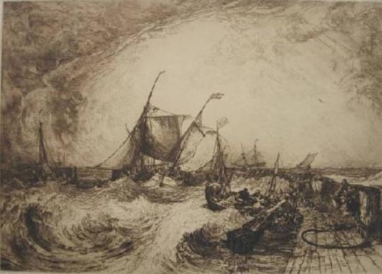 Calais Pier, after Turner