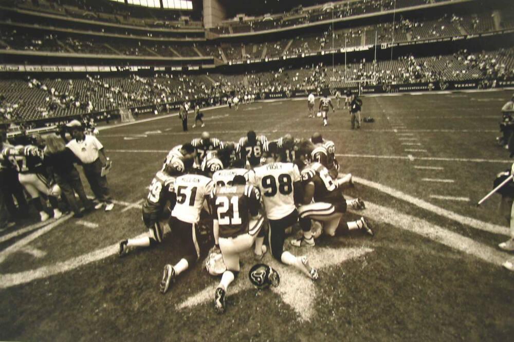 Post-Game Prayer Houston Texans and Indianapolis Colts, Houston, September  22, 2002, All Works