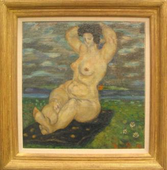 Seated Nude in Landscape