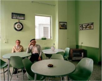 Miami, South Beach (2 Men in Green Dining Room)