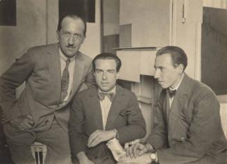 Piet Mondrian, Enrico Prampolini and Michel Seuphor;  Paris