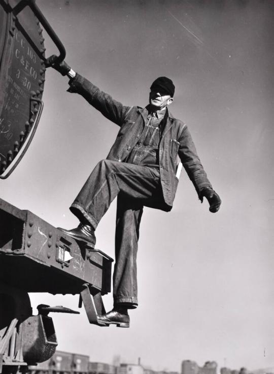 E.A. Morgan of Harvey, Illinois, Freight Conductor in the Illinois Central Railroad