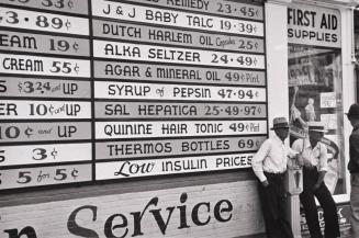 Sign on drugstore, Newark, Ohio