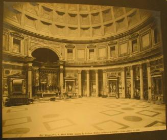 ROMA - Interno del Pantheon.  ( Credesi del tempo di Adriano, ridotto a Chiesa nel 608.)