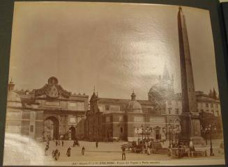 ROMA - Piazza del Popolo e Porta omonima.