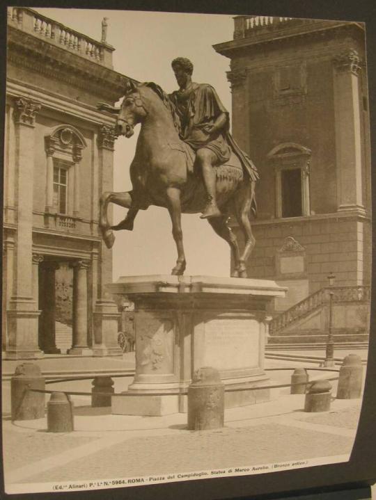 ROMA - Piazza del Campidoglio. Statua di Marco Aurelio. ( Bronzo antico. ), All Works