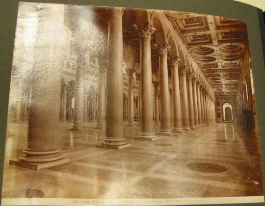 ROMA - Basilica di S. Paolo.  L'Interno visto trasversalmente.