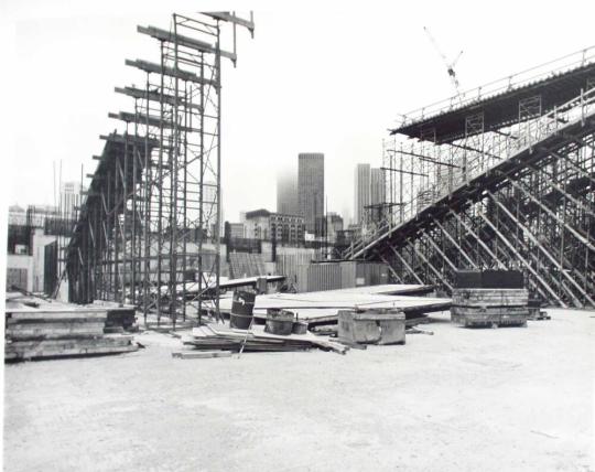 Arch Construction II, Looking North, George Moscone site, San Francisco, California