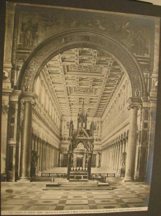 ROMA - Basilica di S. Paolo fuori le Mura.  Il grand"Arco Trionfale con Mosaici del V Secolo. ( restaurati nel XIX. )