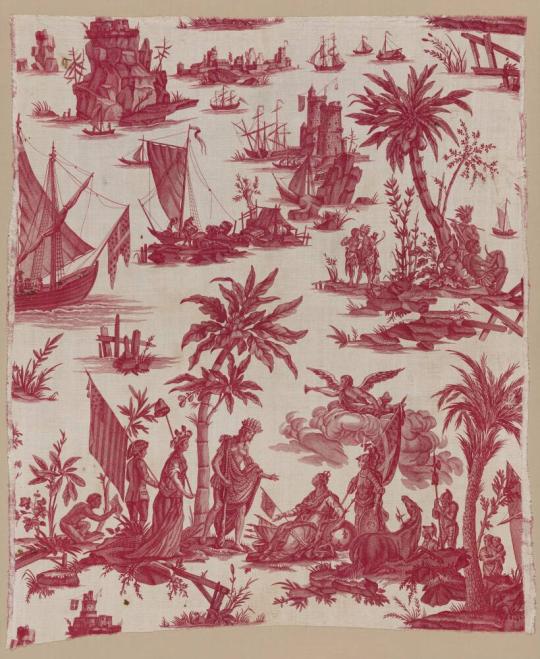 "Hommage de l’Amerique a la France" Textile