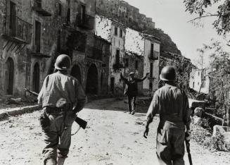The First American Patrol Entering the Town, Troina, Sicily
