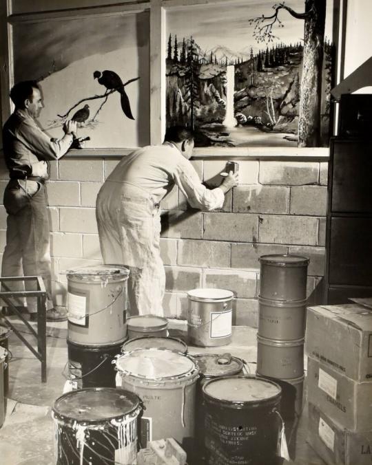 Painting Mural, Seagoville Federal Prison