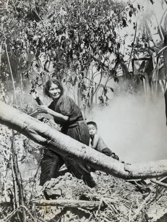 Civilians Driven from Natural Caves in the Saipan Mountains by U.S. Smoke Grenades