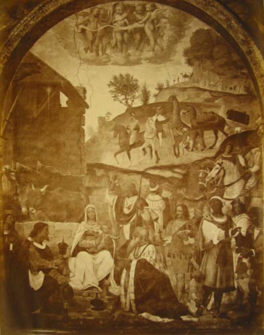 Saronno-L'Adorazione dei Magi, affresco di Bernardino Luino.