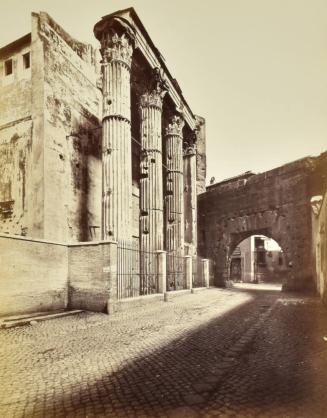 Temple of Mars Ultor and Arco Dei Patini Seen from the Forum of Augustus