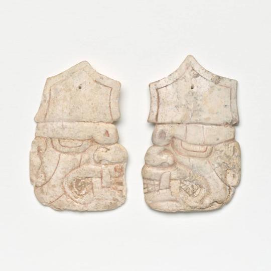 Pair of Deity Head Ornaments