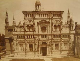 Certosa di Pavia-Facciata e Fianco della Chiesa
