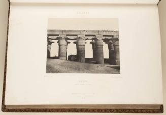 Thebes. Louqsor. Grande colonnade du palais