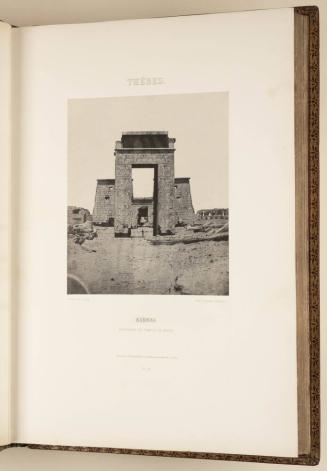 Thebes. Karnak. Propylone du Temple de Khons