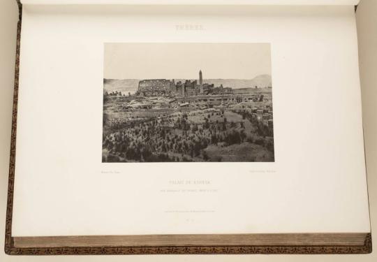 Thebes. Palais de Karnak. Vue générale des ruines, prise à l’est. 