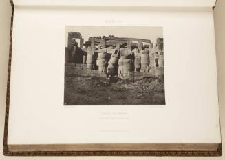 Thebes. Palais de Karnak. Salle hypostyle prise au Nord