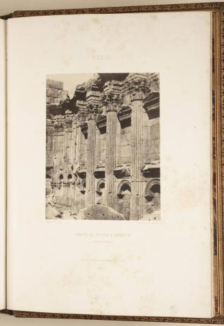 Syrie. Temple de Jupiter, à Baalbeck. Intérieur du naos