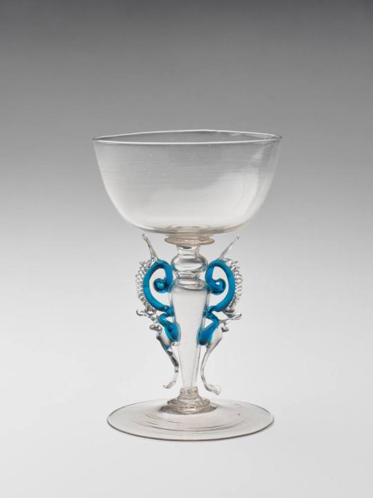 Winged wine glass