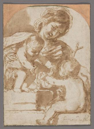 God the Father with the Dove, Two Putti and a Nimbus of Cherubim, All  Works