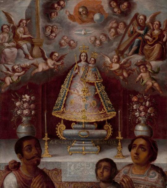 Virgen de los Remedios de Naucalpan with Donors