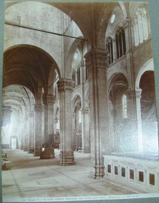 LUCCA - Cattedrale.  Una veduta dell'interno.  ( Rinnuovato nel XIV secolo. )