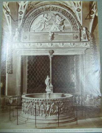 LUCCA - Ciesa di S. Frediano.  L'Annunziazione e l'antico Fonte Battesimale.