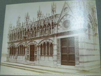 PISA  - Chiesa di S. Maria della Spina.  Il Fianco a Mezzogiorno.           
( Ricostruzione del 1323, restuarate nel 1872. )