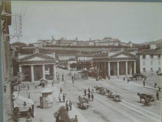 Panorama of the city of Bergamo.