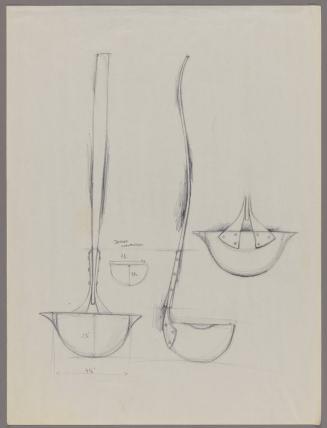 Design Drawing for Mermaid Tail Ladle
