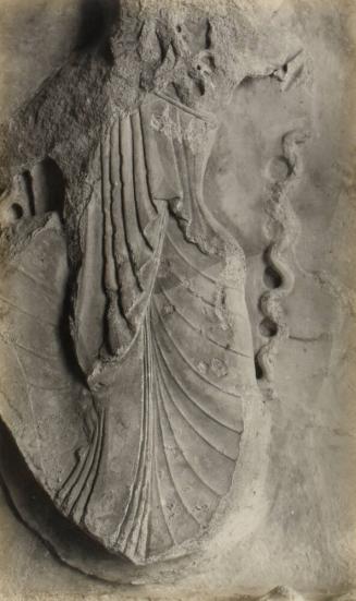 West Frieze. Athena. Drapery.