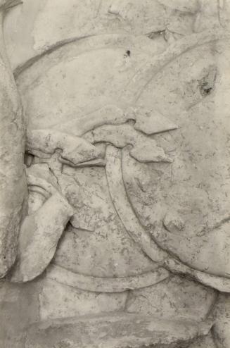 North Frieze. Combat of Zeus (?) and Two Giants. Forelegs of Horses.