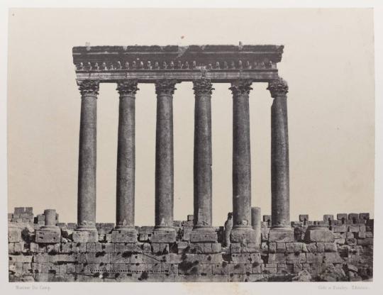 Syrie. Baalbeck. Colonnade du temple du soleil