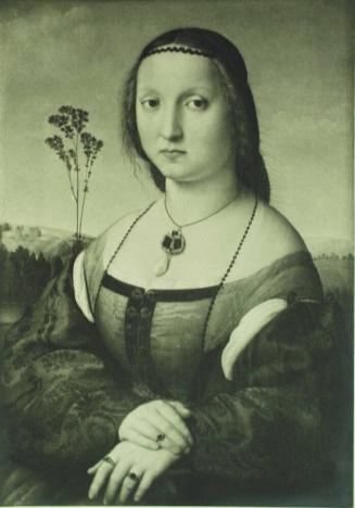 FIRENZE-R. Galleria Pitti. Ritratto di Maddalena Doni. (Raffaello.)