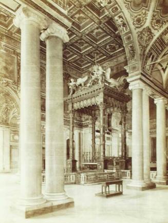 Roma - Basilica de S. Maria Maggiore. L'interno visto traversalmente.