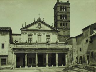 Chiesa di S. Cecilia. La Facciata e il Campanile.
