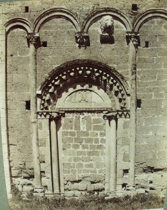 St.Peter's church. Small entrance on the left side. (XII century).