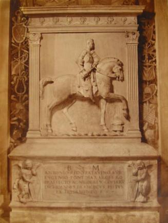 Chiesa di S. Francesca Romana. Monumento ad  Antonio Rido castellano di S. Angelo.