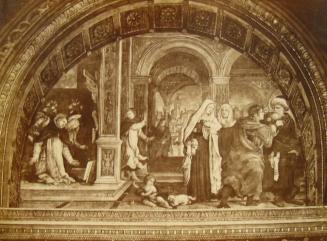 Chiesa di S. Maria sopra Minerva. S. Tommaso d'Aquino riceve del Crosifisso l'approvazione delle sue opere.