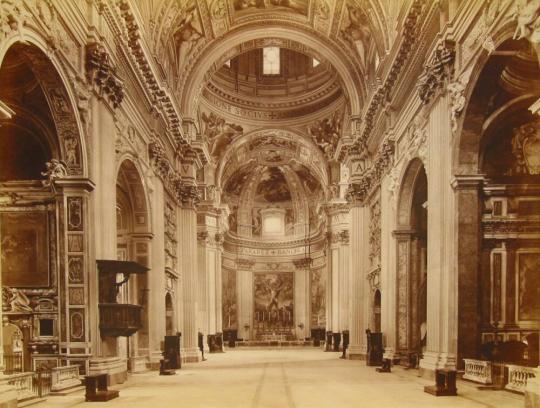 Chiesa di S. Andrea della Valle. L'interno.