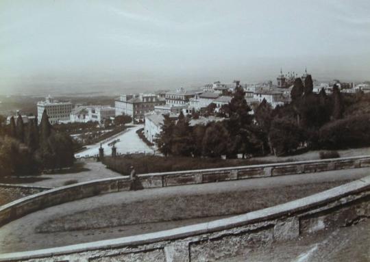 Frascati - Panorama della Villa Aldobrandini.