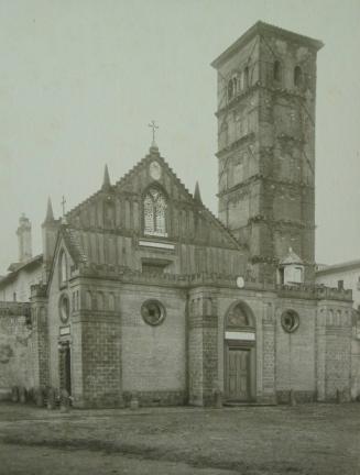 Grottaferrata - La Badia o Monastero greco, fondato da S. Nilo nel 1002, la chiesa è del 1754.