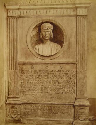 Chiostro di S. Maria sopra Minerva. Monumento di Gerolamo Botticelli.