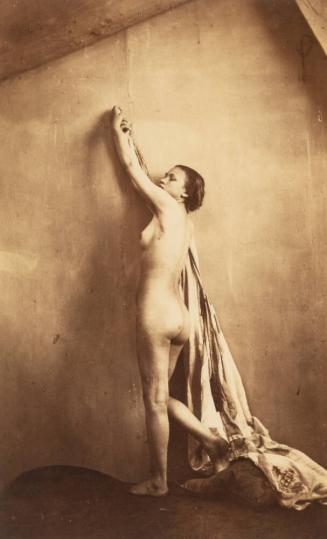 [Nude Study, Standing Female Nude Holding Drapery]