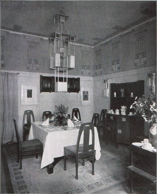 Fig. 6.1. Arrangement of the dining room at the exhibition “Moderner Wohnungs­Kunst” in the Wer ...